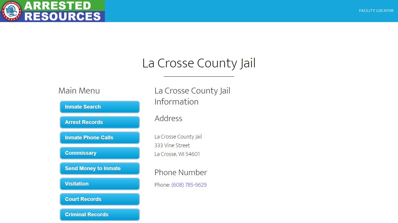 La Crosse County Jail - Inmate Search - La Crosse, WI